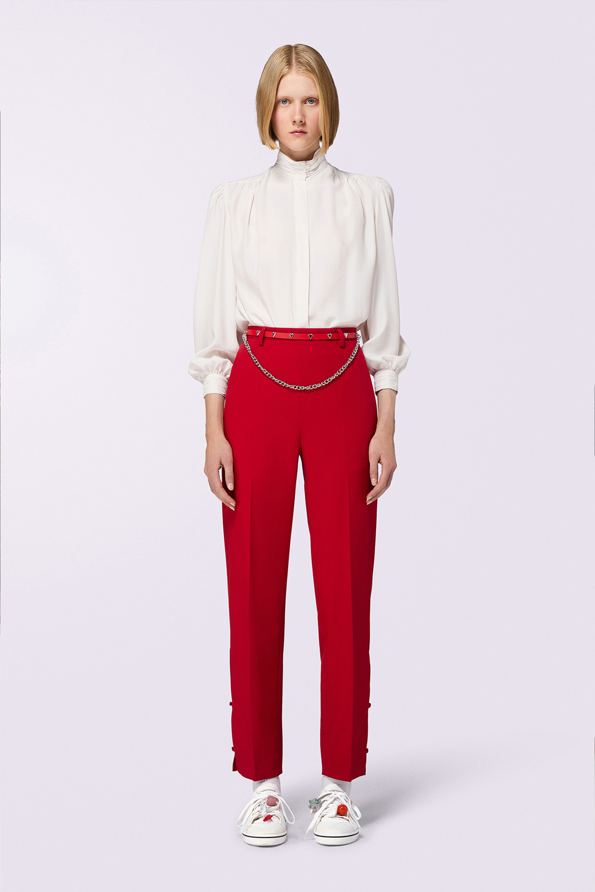 Tailored Trousers Red